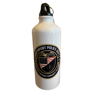 Southport Police Seal Patch White Stainless Water Bottle